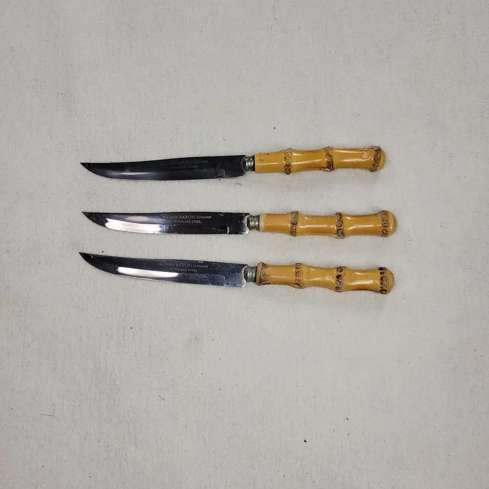 Vtg German Soligen Baron Knives MCM Home Kitchen Cooking Utensils Chef Cooks